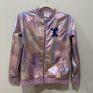WDW 50TH ANNIVERSARY IRIDESCENT PINK VARSITY/BOMBER JACKET KIDS‎ XL NWT